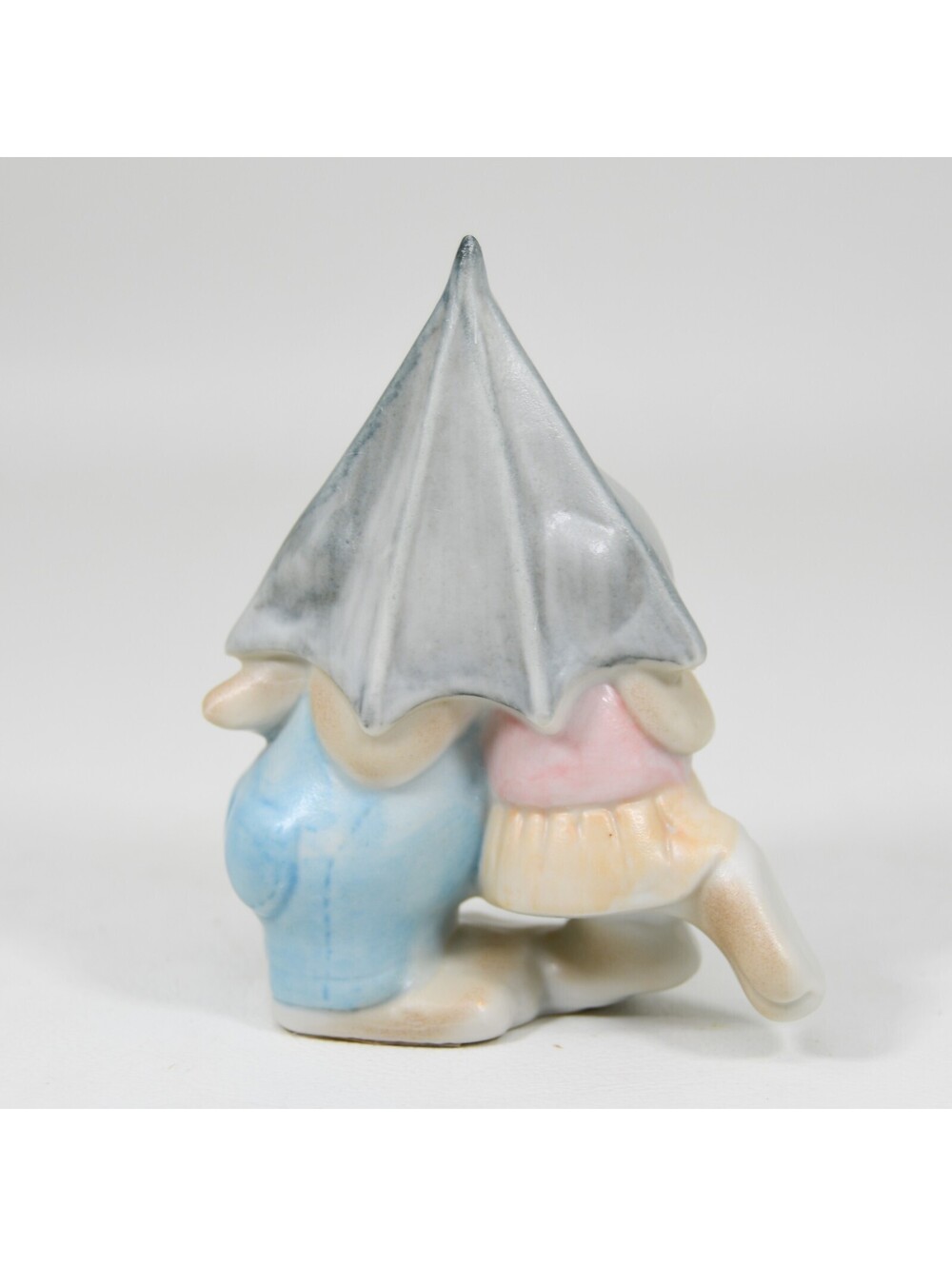 VTG Fitz & Floyd Japan Porcelain Bunny Rabbit Love Umbrella Mini Figurine 1980s